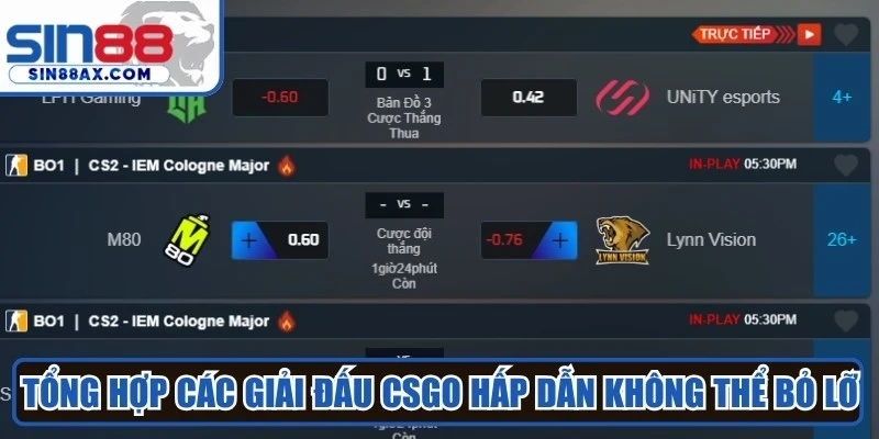 Tổng hợp các giải đấu CSGO hấp dẫn không thể bỏ lỡ