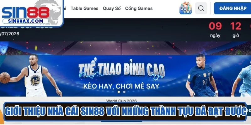 Giới thiệu nhà cái SIN88 với những thành tựu đã đạt được